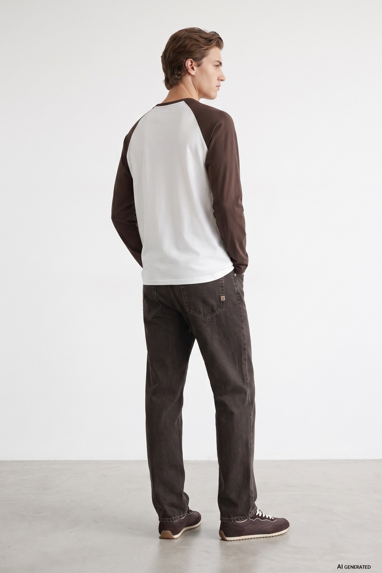 Loose Fit Brown Jeans
