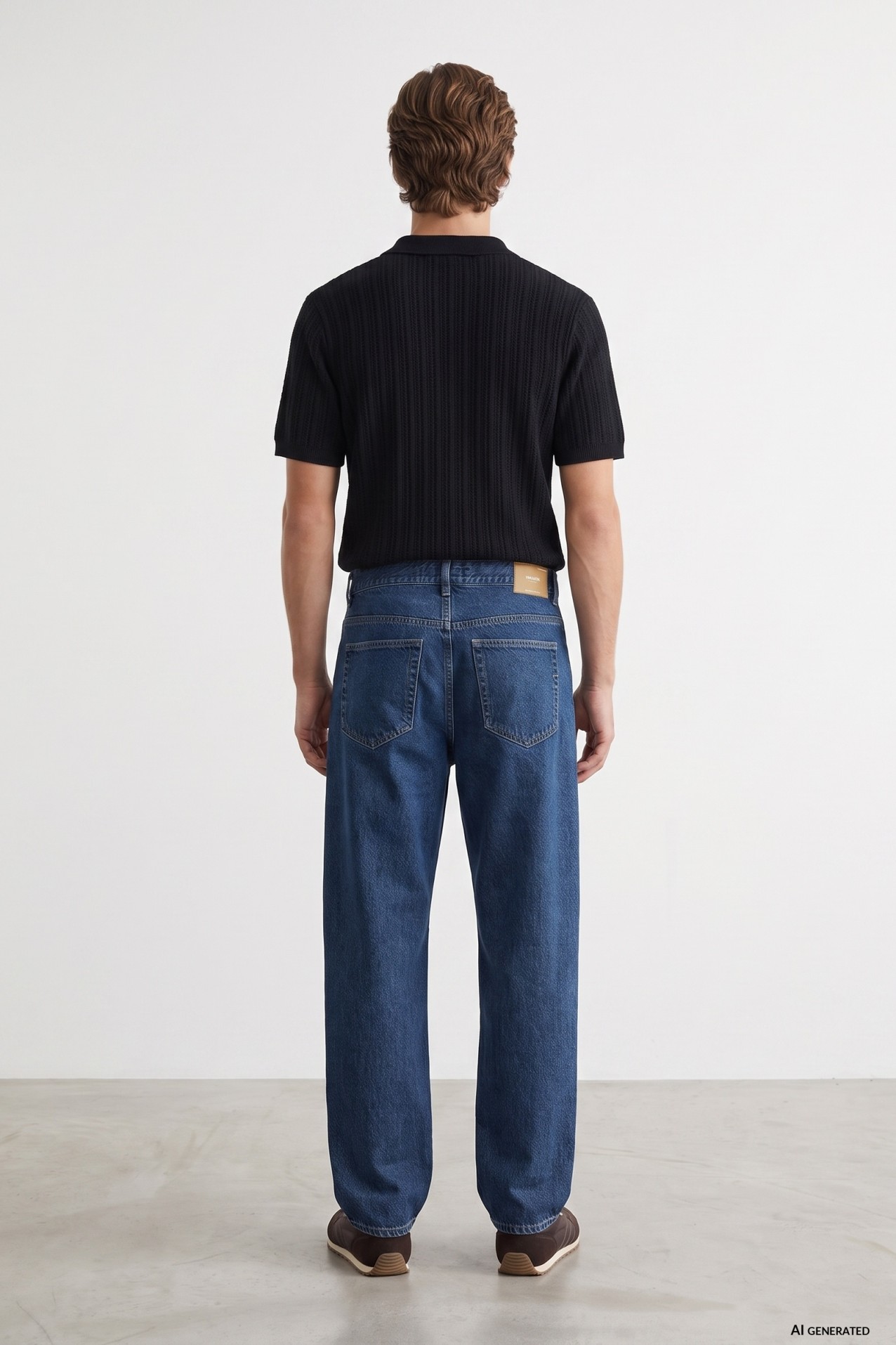 Loose Fit Blue Jeans
