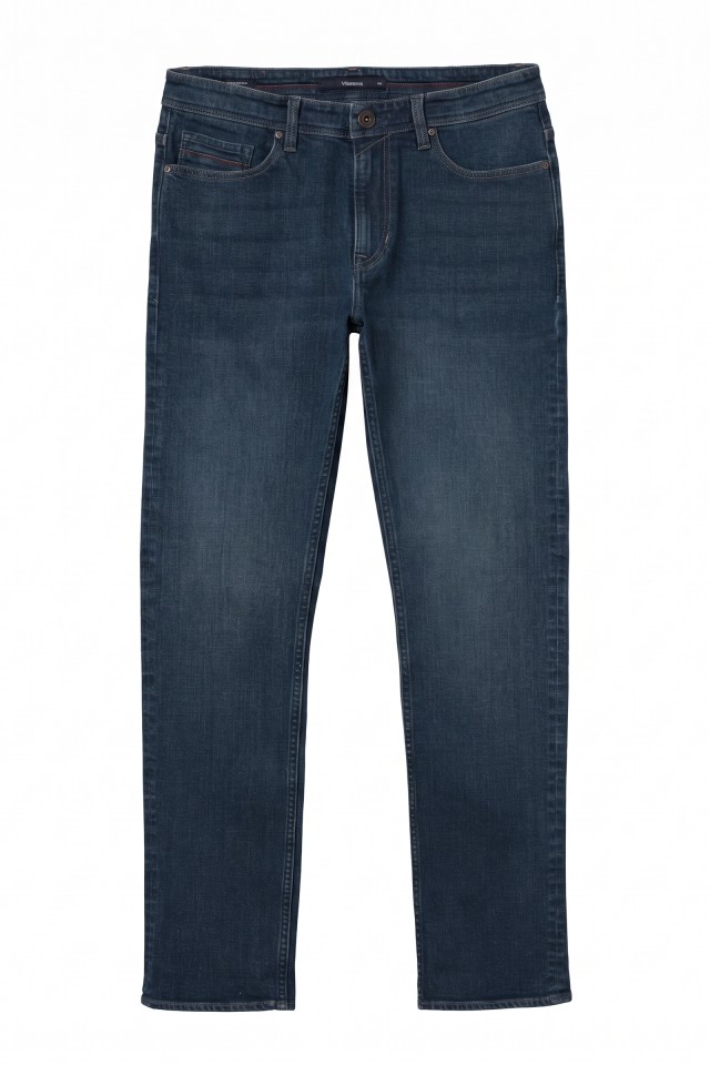 Jeans comfort azul escuro Jeans comfort azul escuro