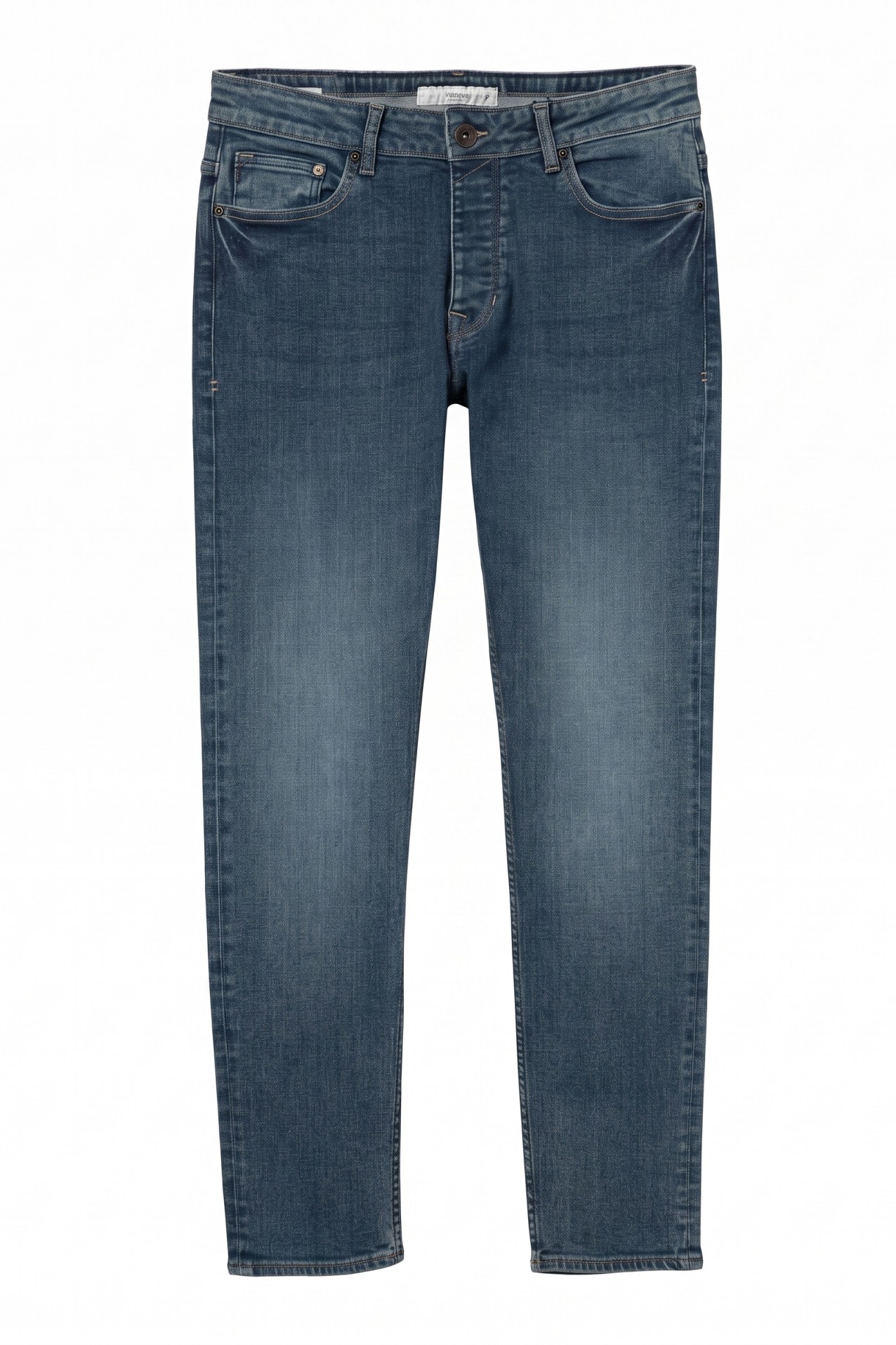 Tapered Blue Jeans
