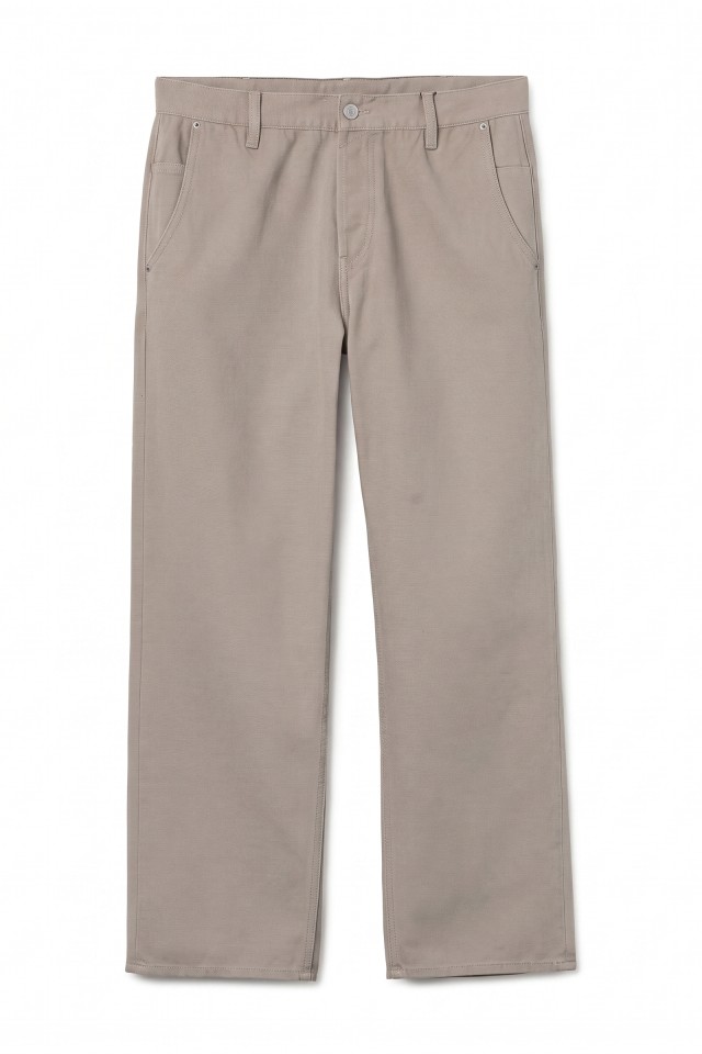 Beige Baggy Fit Trousers Beige Baggy Fit Trousers