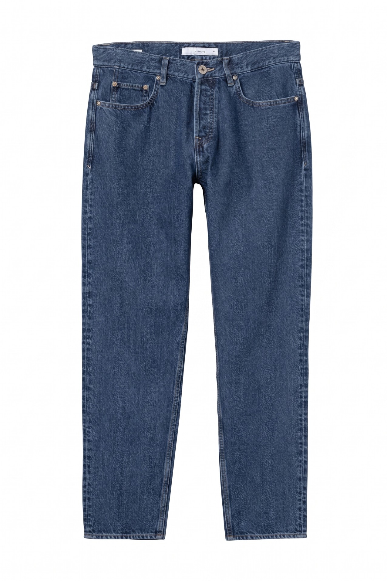 Loose Fit Blue Jeans
