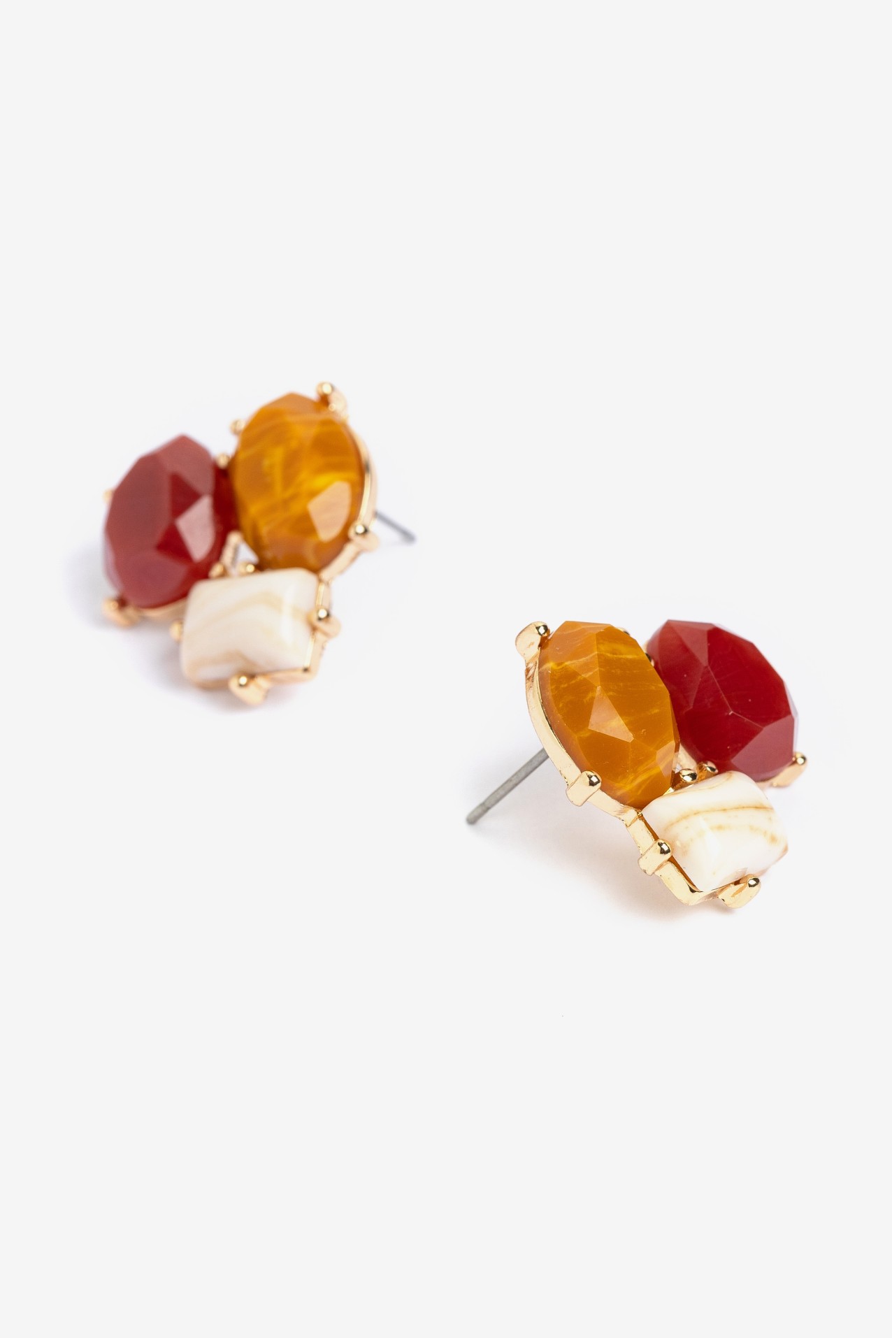 Colorful Chunky Stud Earrings