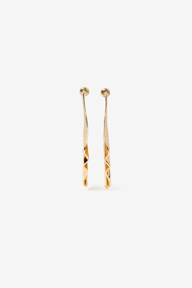 Chunky Wavy Gold Earrings Chunky Wavy Gold Earrings