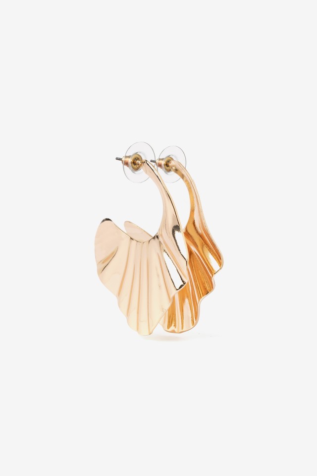 Chunky Wavy Gold Earrings Chunky Wavy Gold Earrings