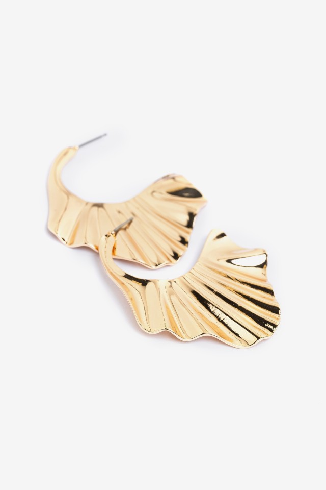 Chunky Wavy Gold Earrings Chunky Wavy Gold Earrings