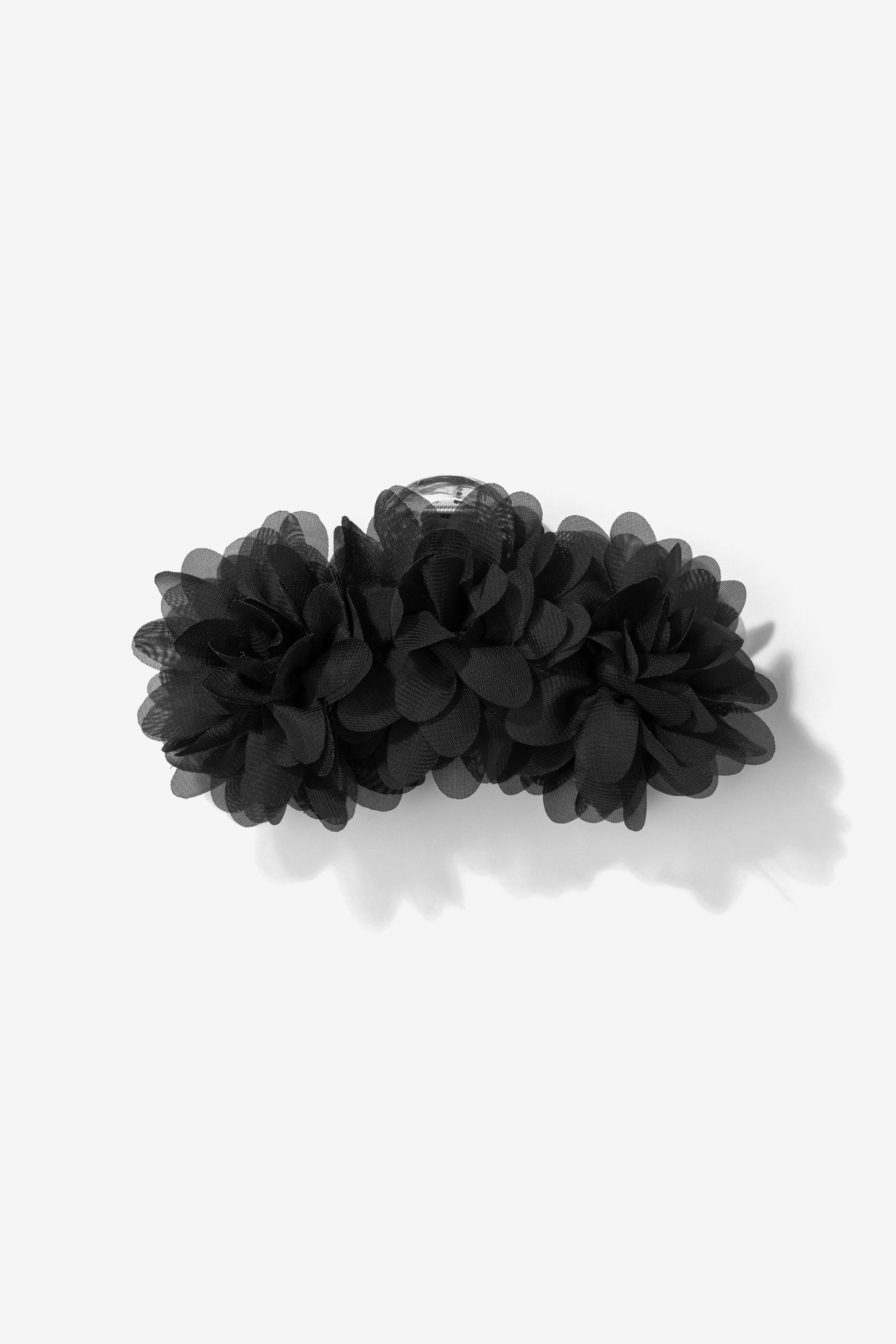 Black Floral Hair Clip