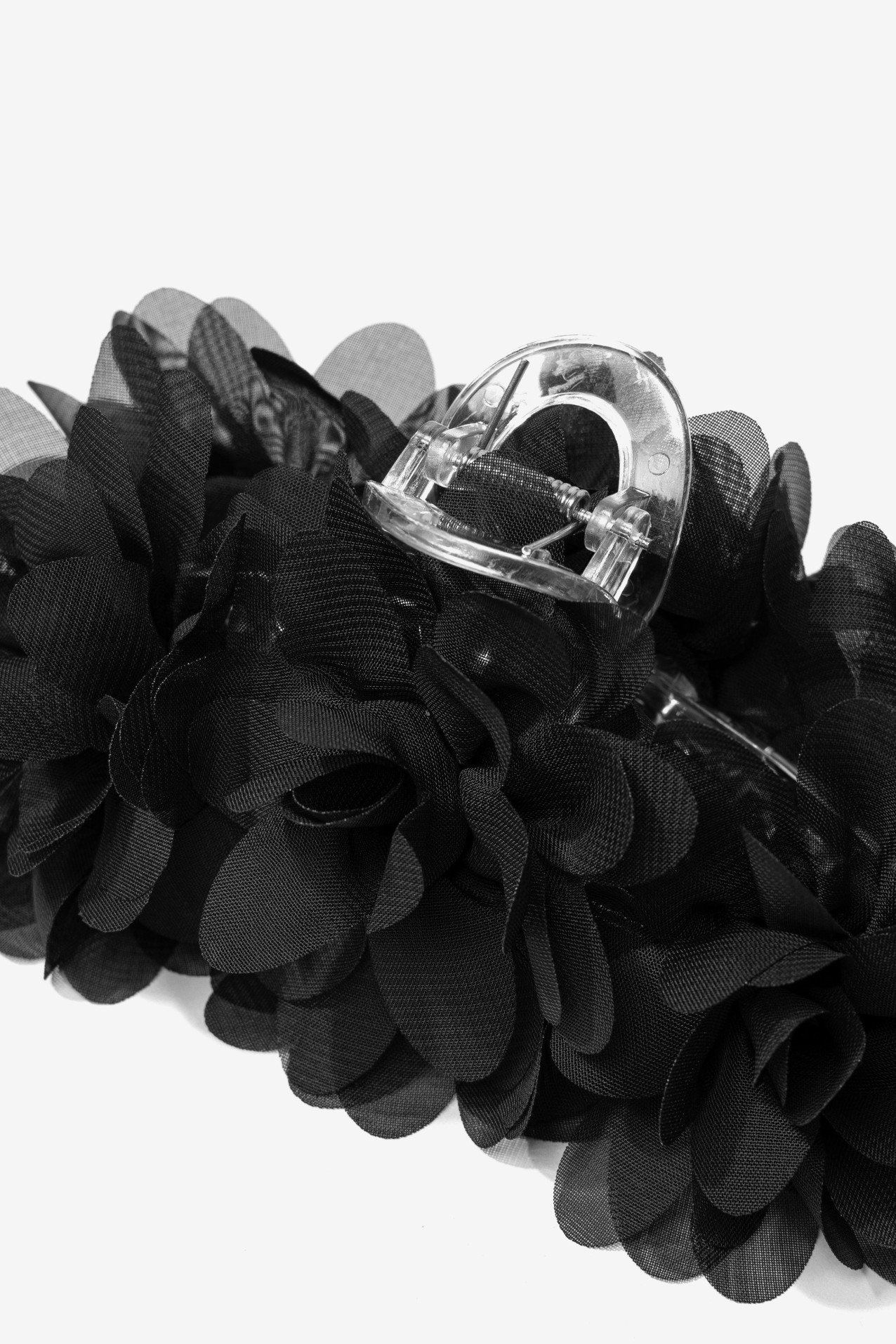 Black Floral Hair Clip