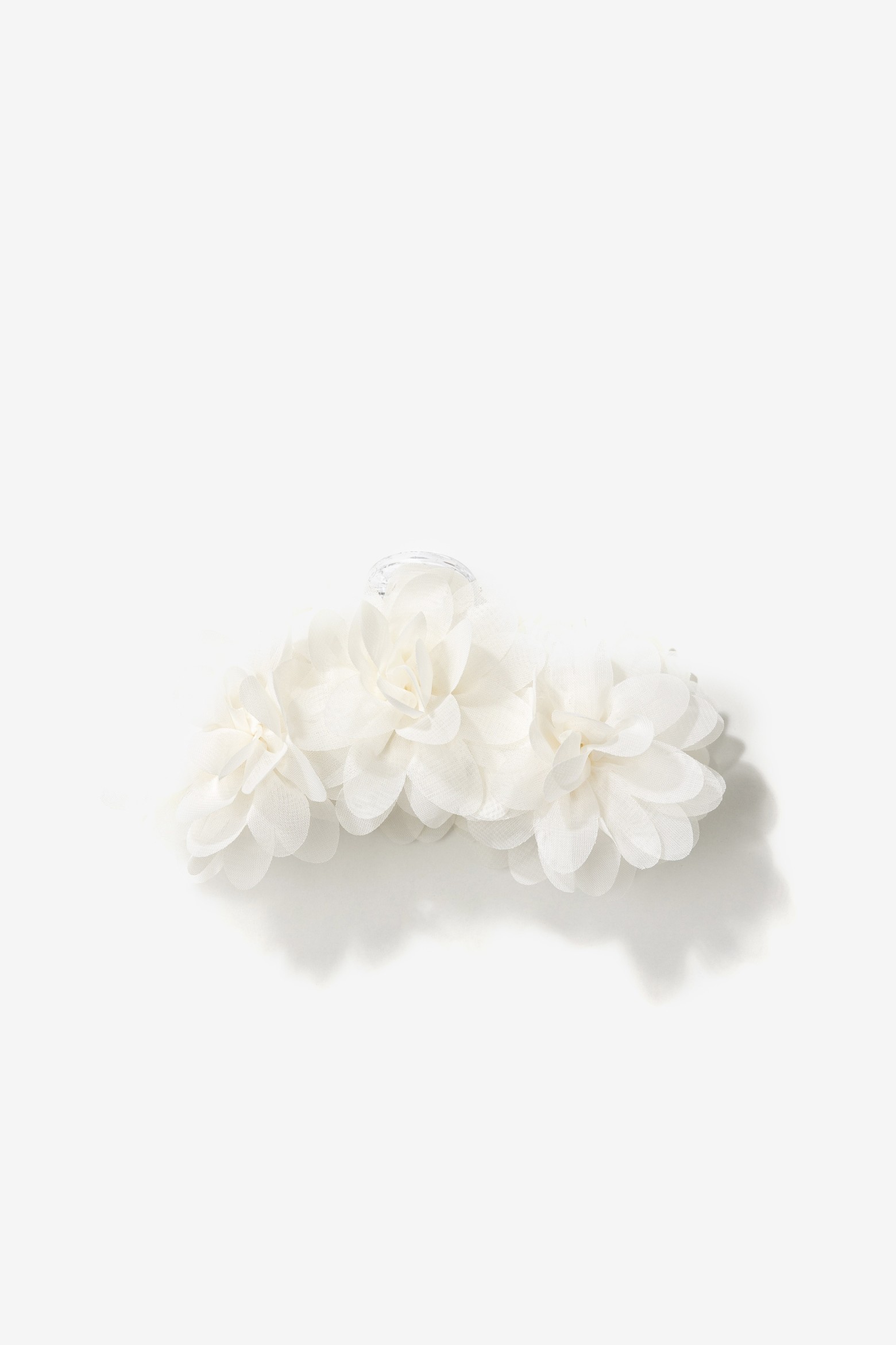 White Floral Hair Clip