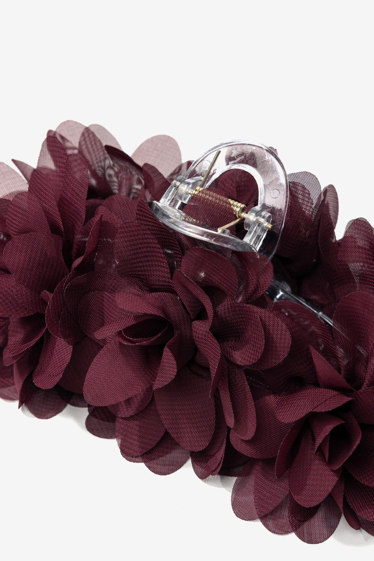 Mola flores cor-de-vinho