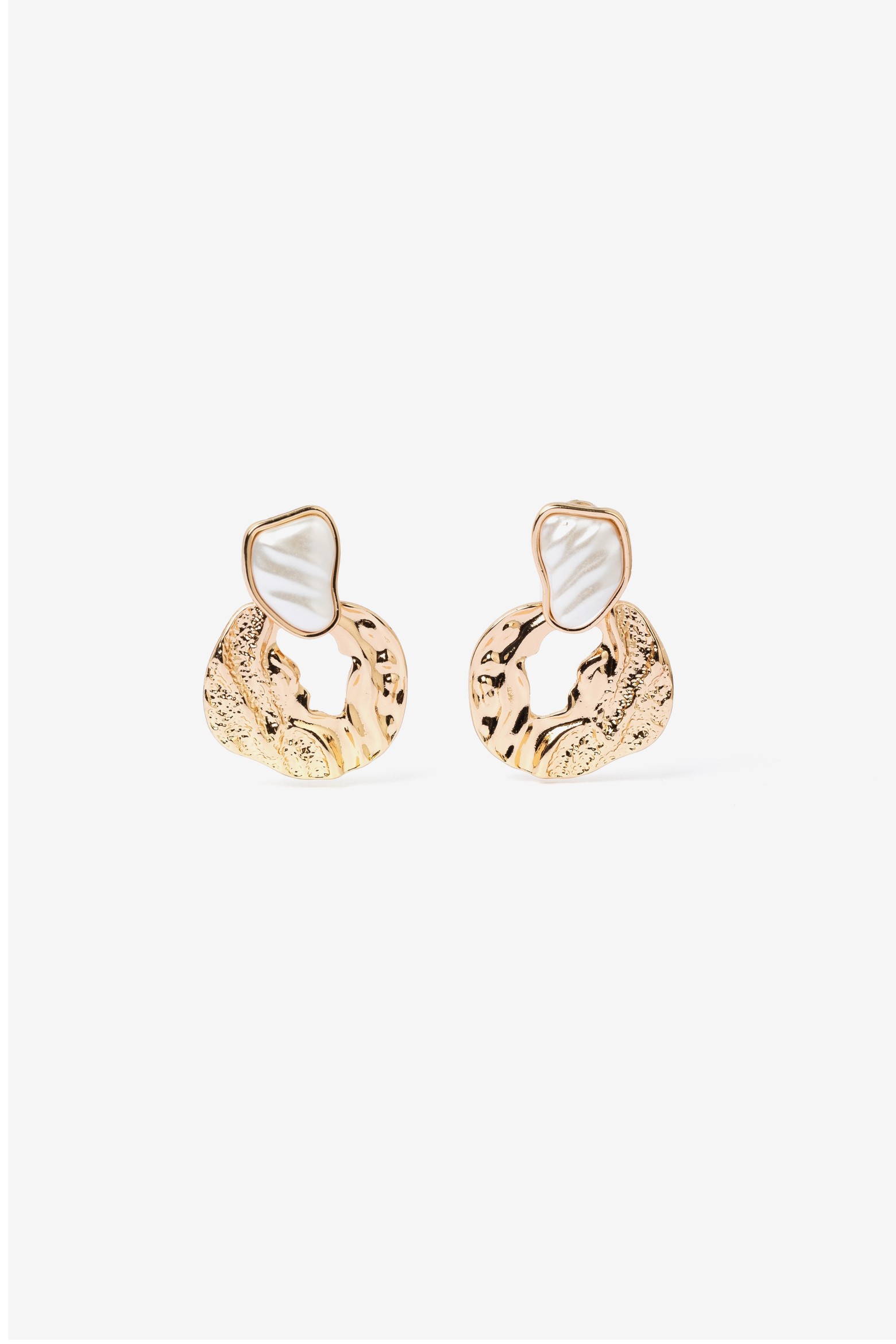 Gold Abstract Statement Earrings