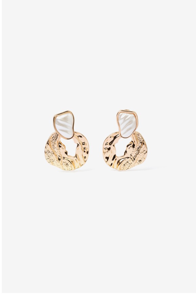 Gold Abstract Statement Earrings Gold Abstract Statement Earrings