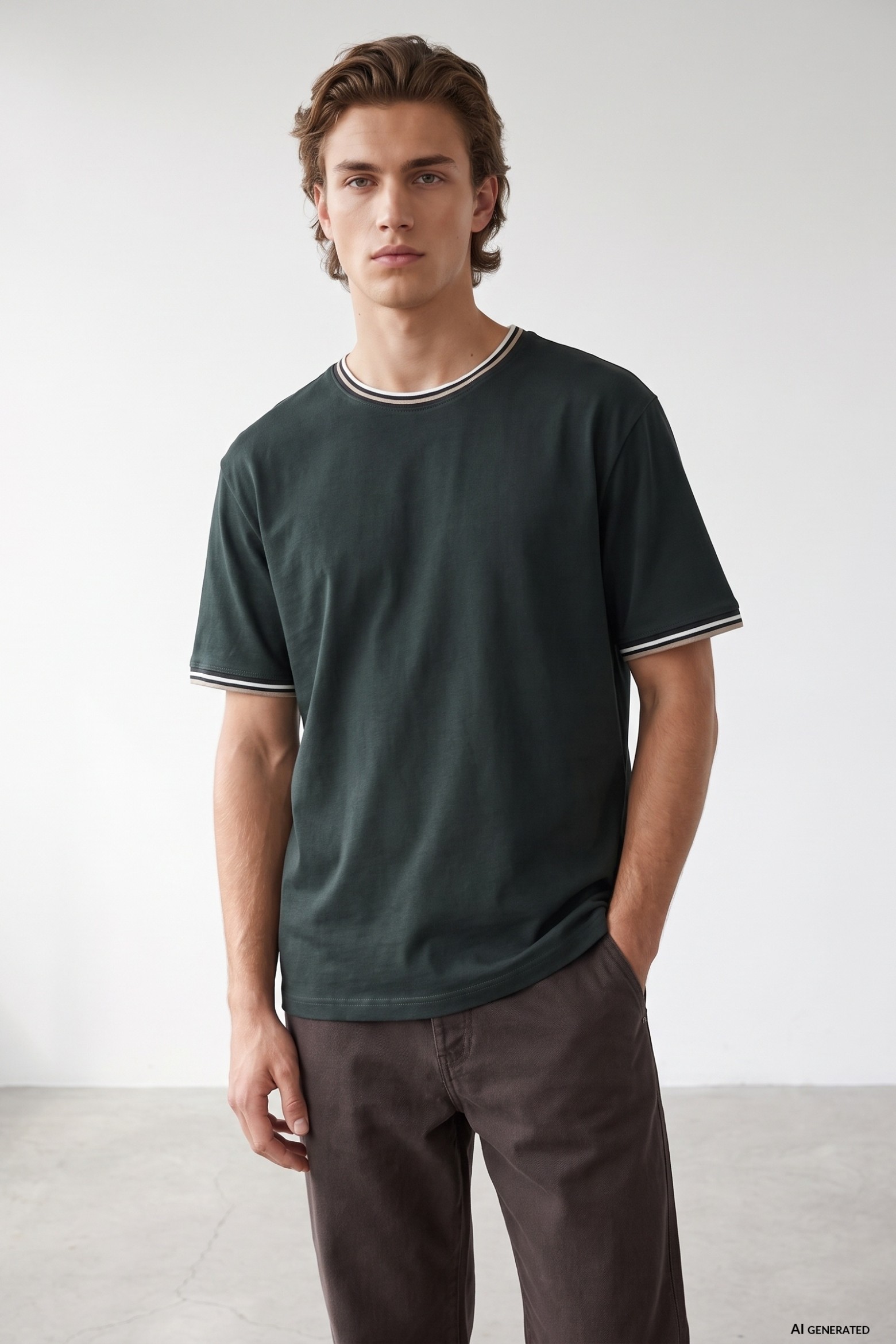 Green Regular Fit T-shirt