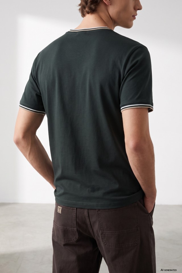 Green Regular Fit T-shirt Green Regular Fit T-shirt
