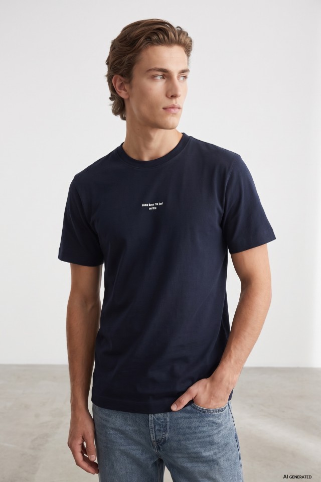 Navy Blue Office Core Tee Navy Blue Office Core Tee