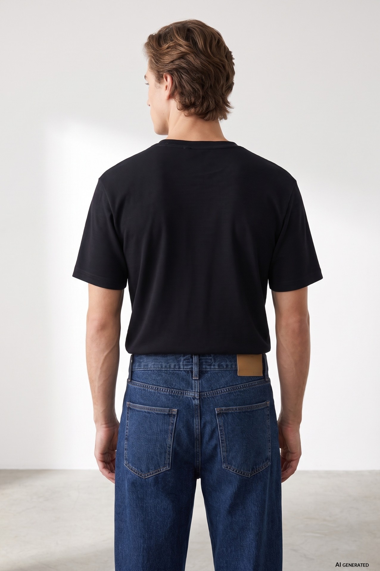 Navy Blue Regular Fit Tee