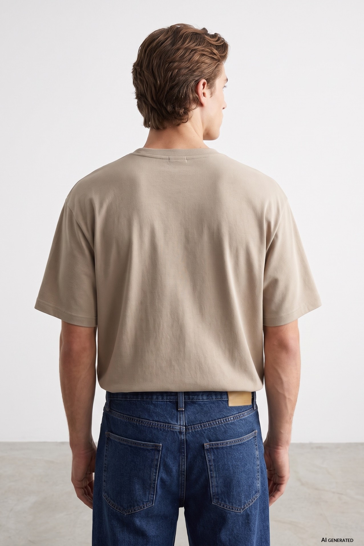 Beige Regular Fit T-shirt