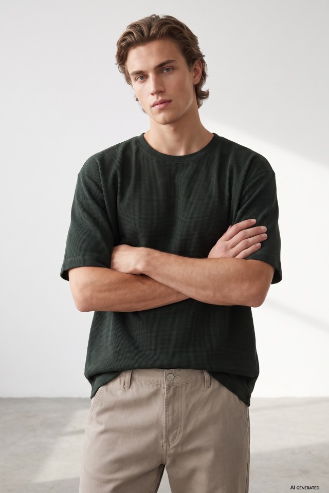 Green Oversize Short Sleeve Tee Green Oversize Short Sleeve Tee