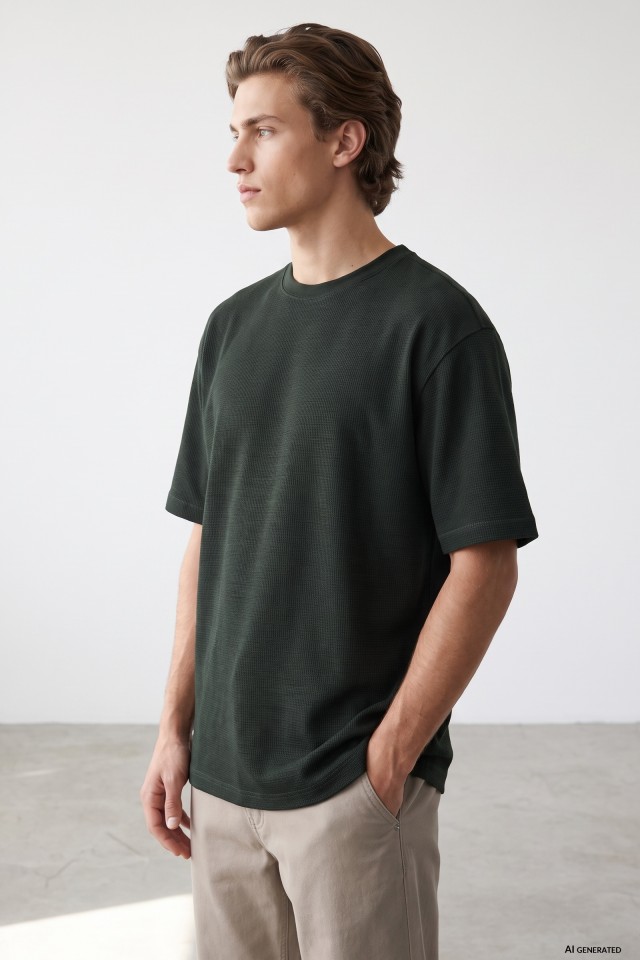 Green Oversize Short Sleeve Tee Green Oversize Short Sleeve Tee