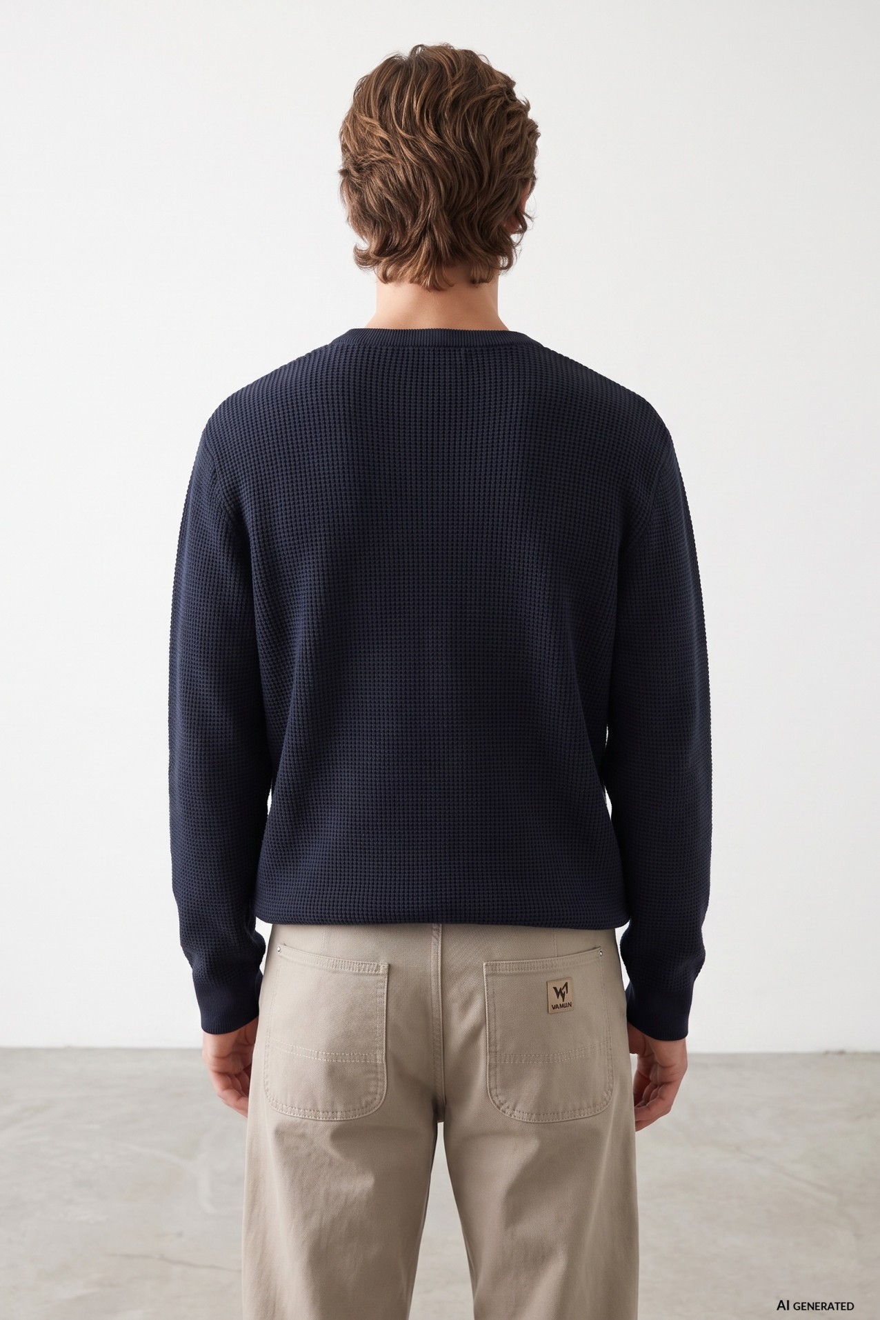 Navy Blue Knit Sweater