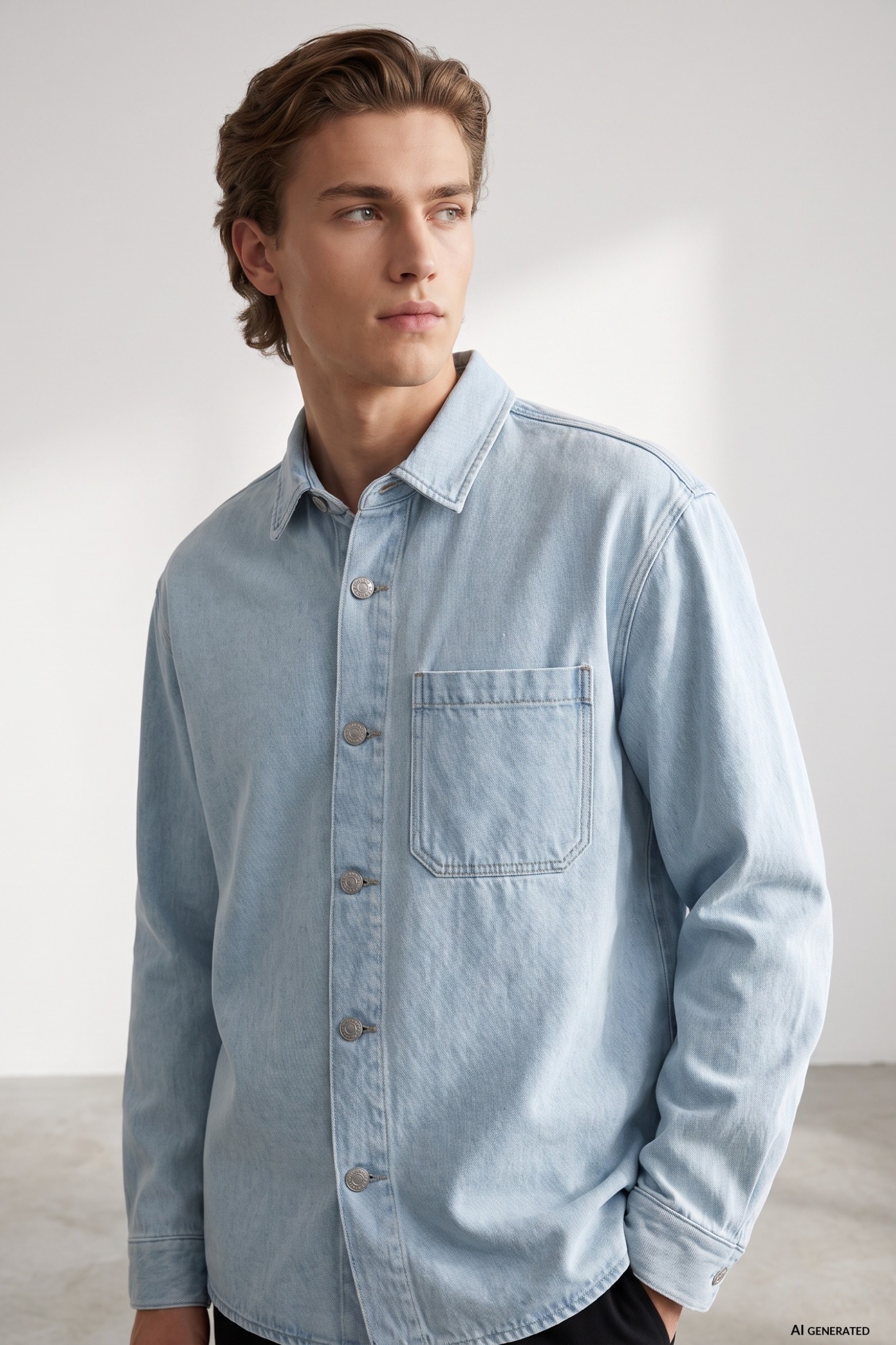 Light Blue Relaxed Shirt