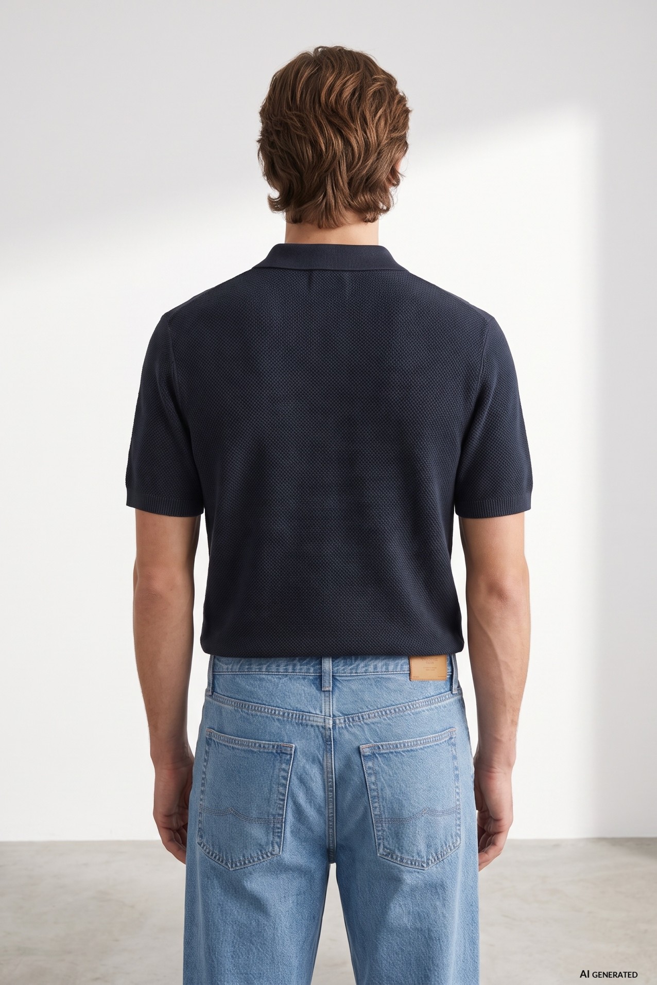 Navy Short Sleeve Polo