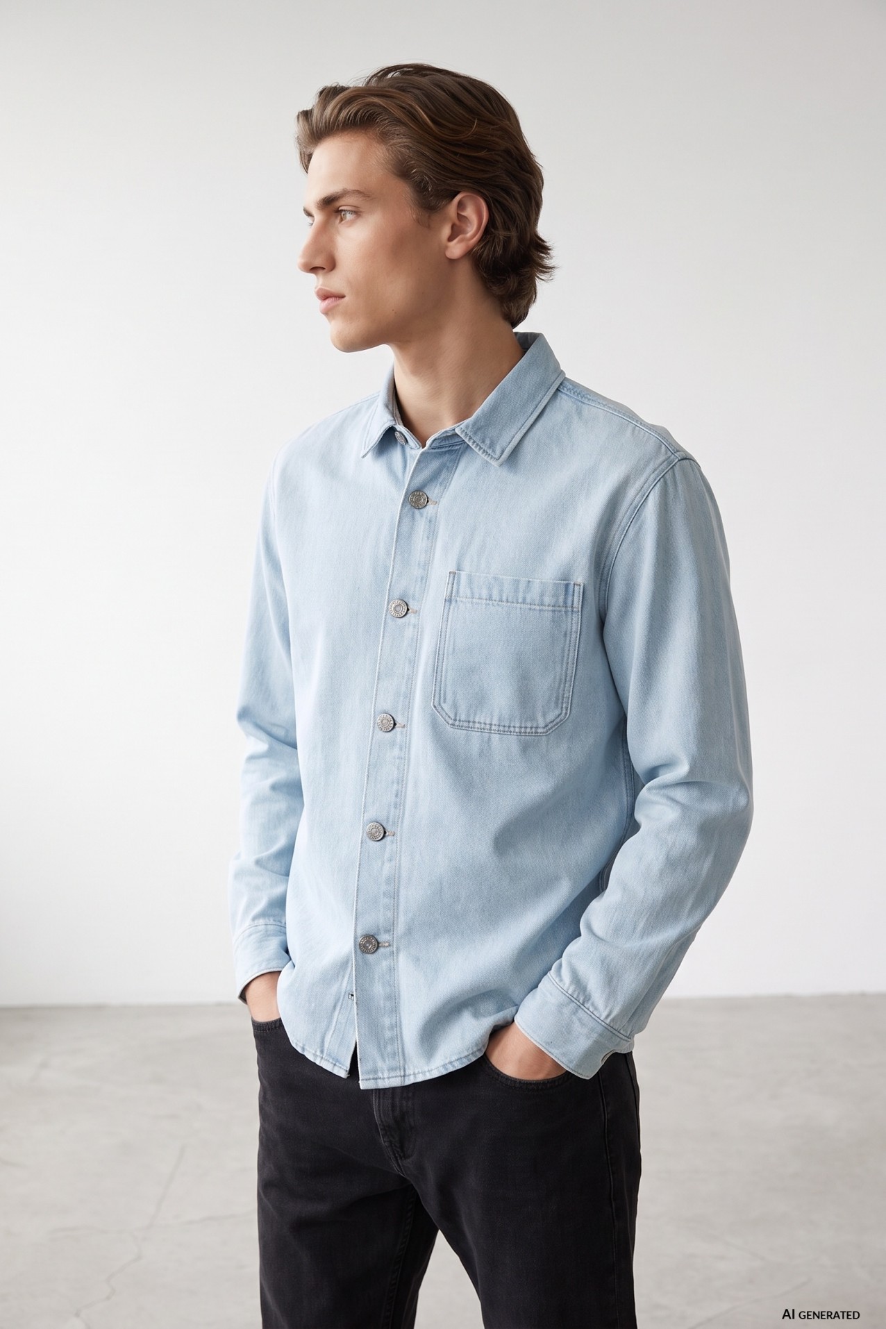 Light Blue Relaxed Shirt