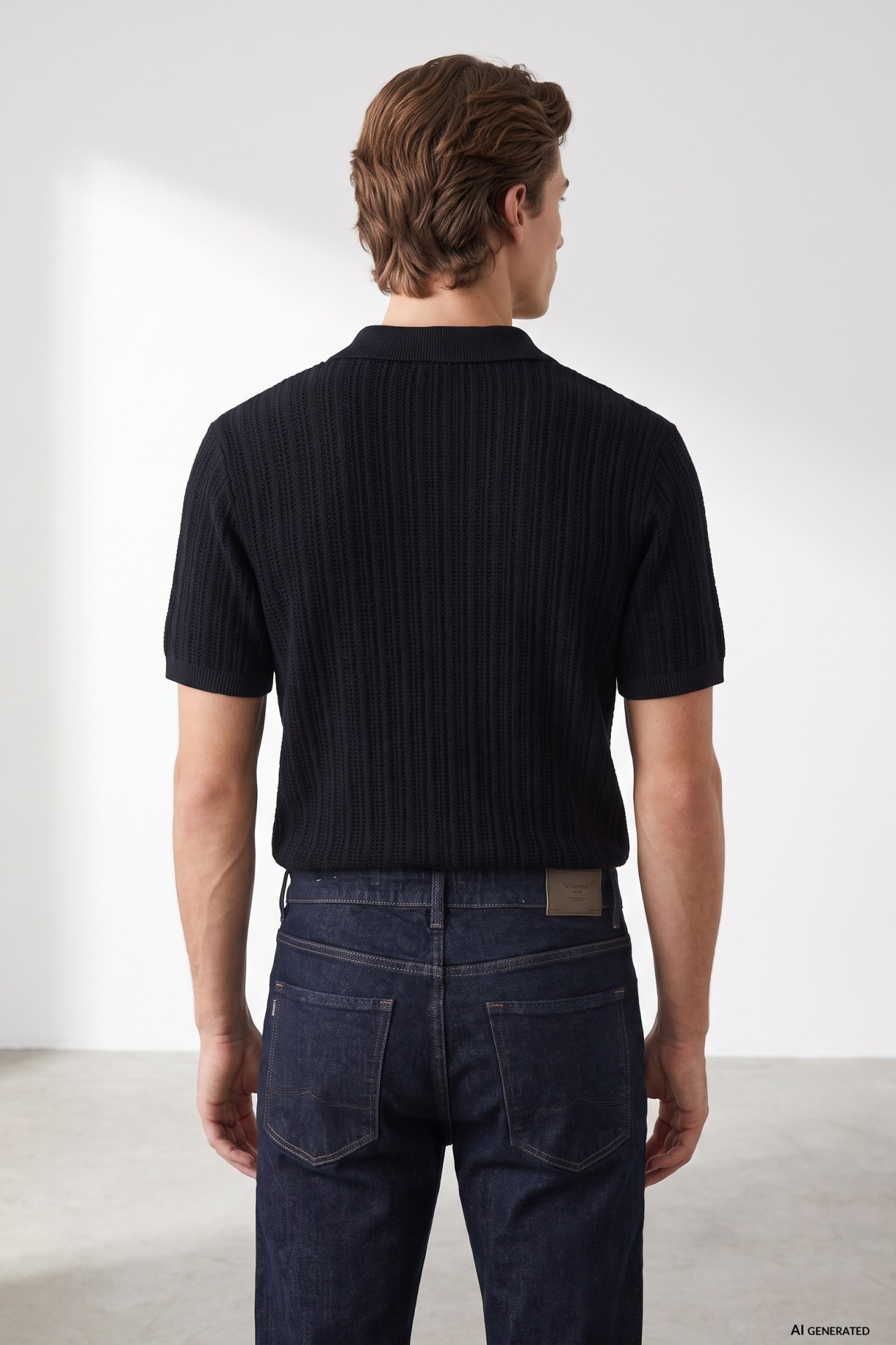 Navy Short Sleeve Polo
