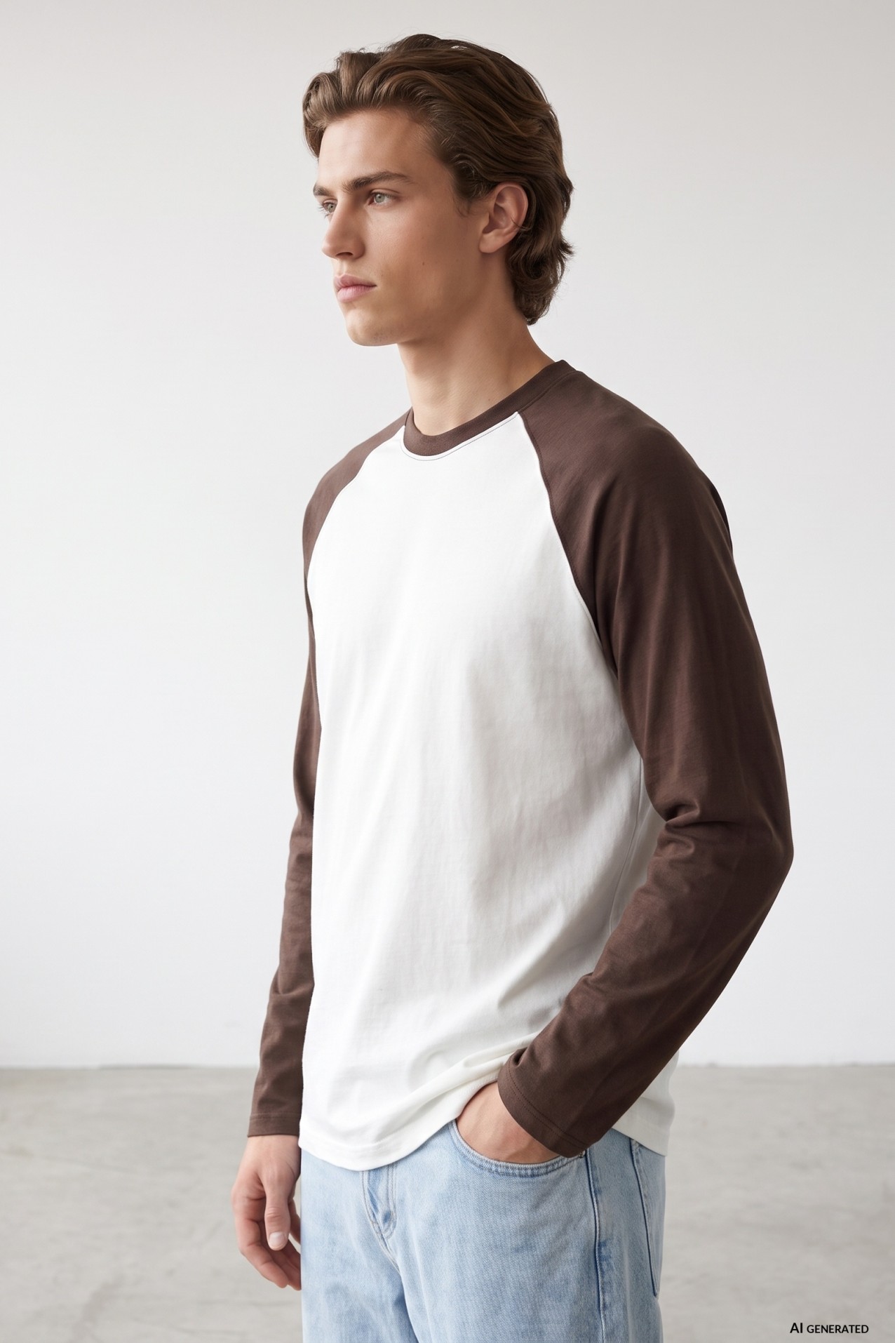 Brown Long Sleeve Tee
