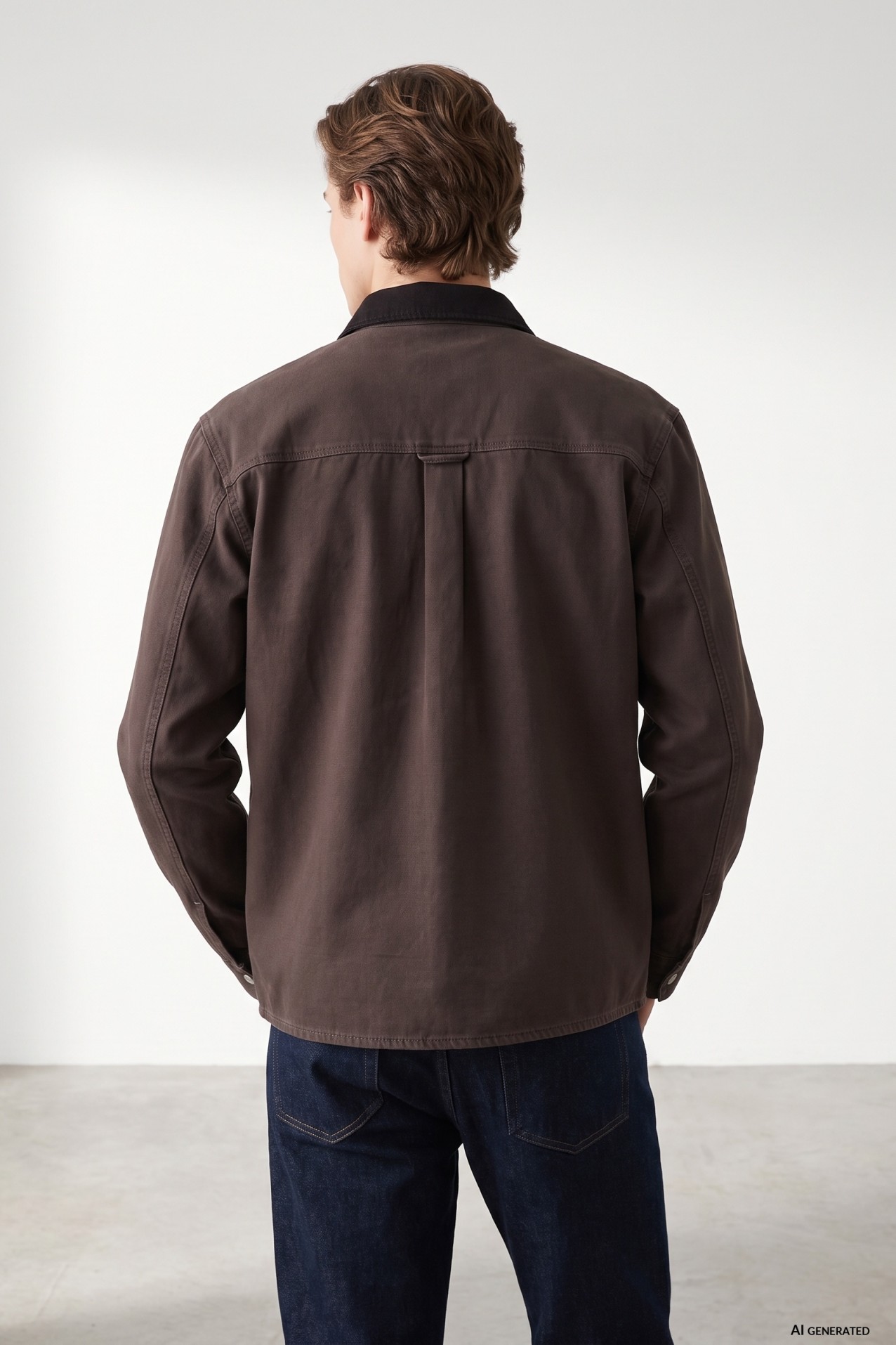 Brown Relaxed Fit Shirt