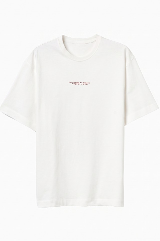 Beige Relaxed Graphic Tee Beige Relaxed Graphic Tee