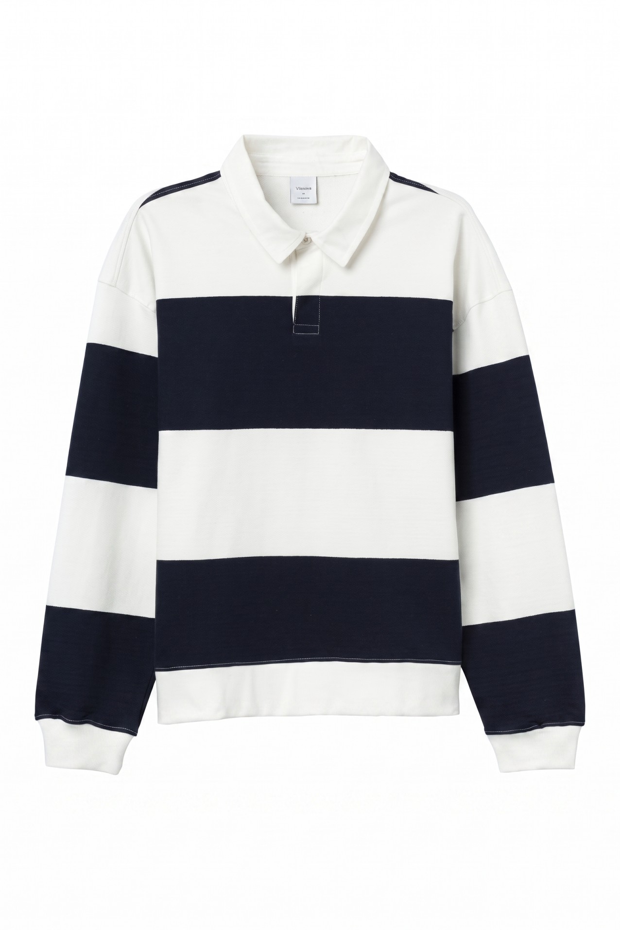 Navy Stripe Rugby Sweatshirt
