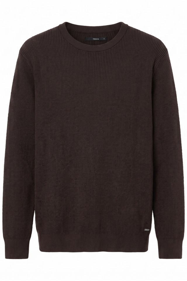 Brown Regular Fit Knit Sweater Brown Regular Fit Knit Sweater