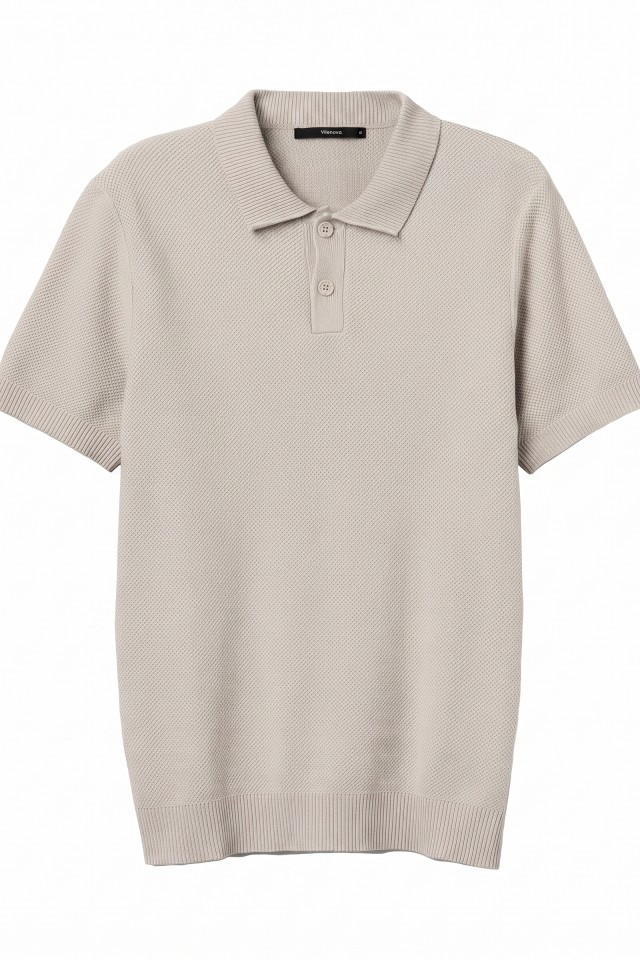 Polo beige corte regular Polo beige corte regular