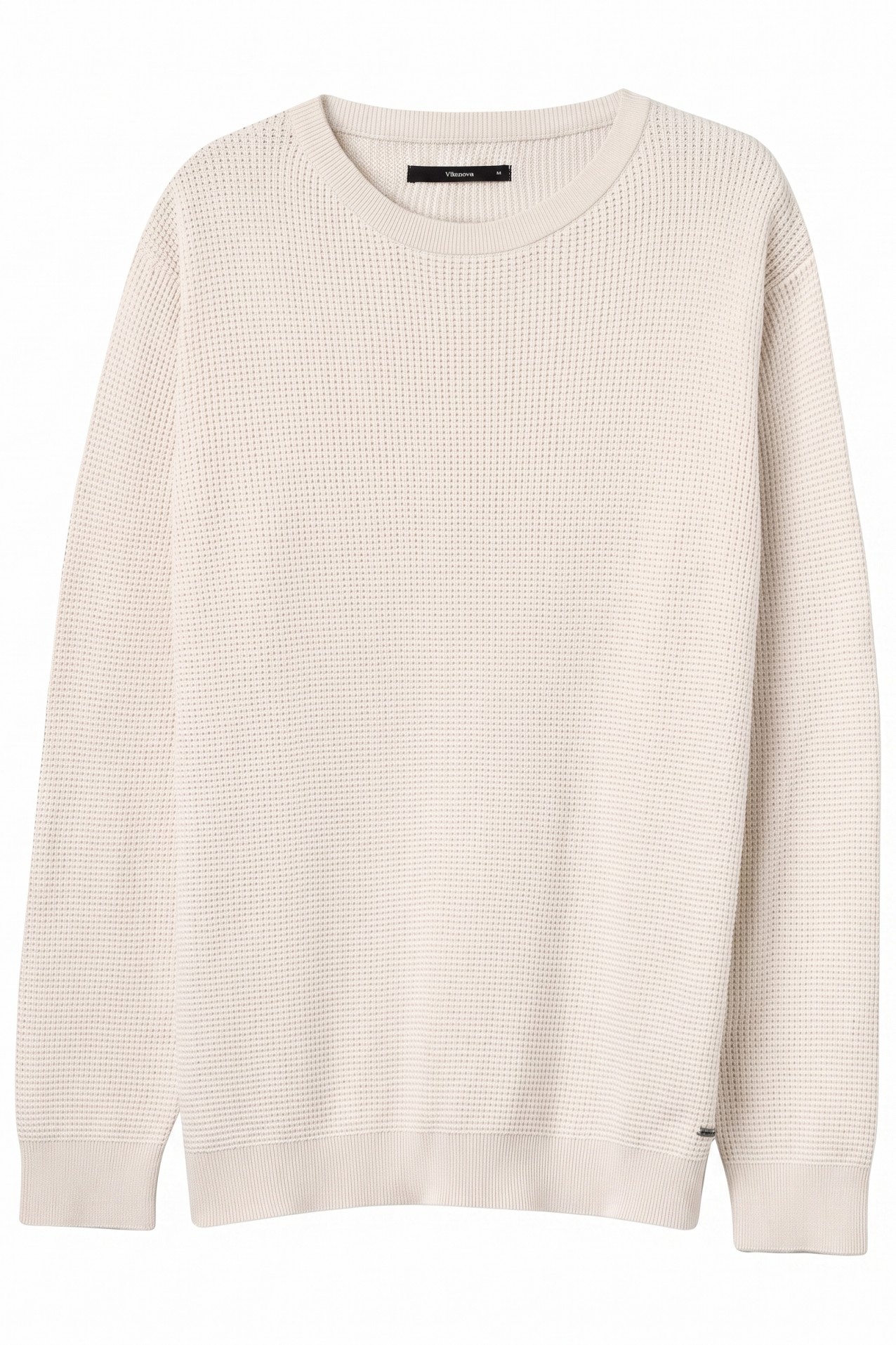 Beige Regular Knit Sweater