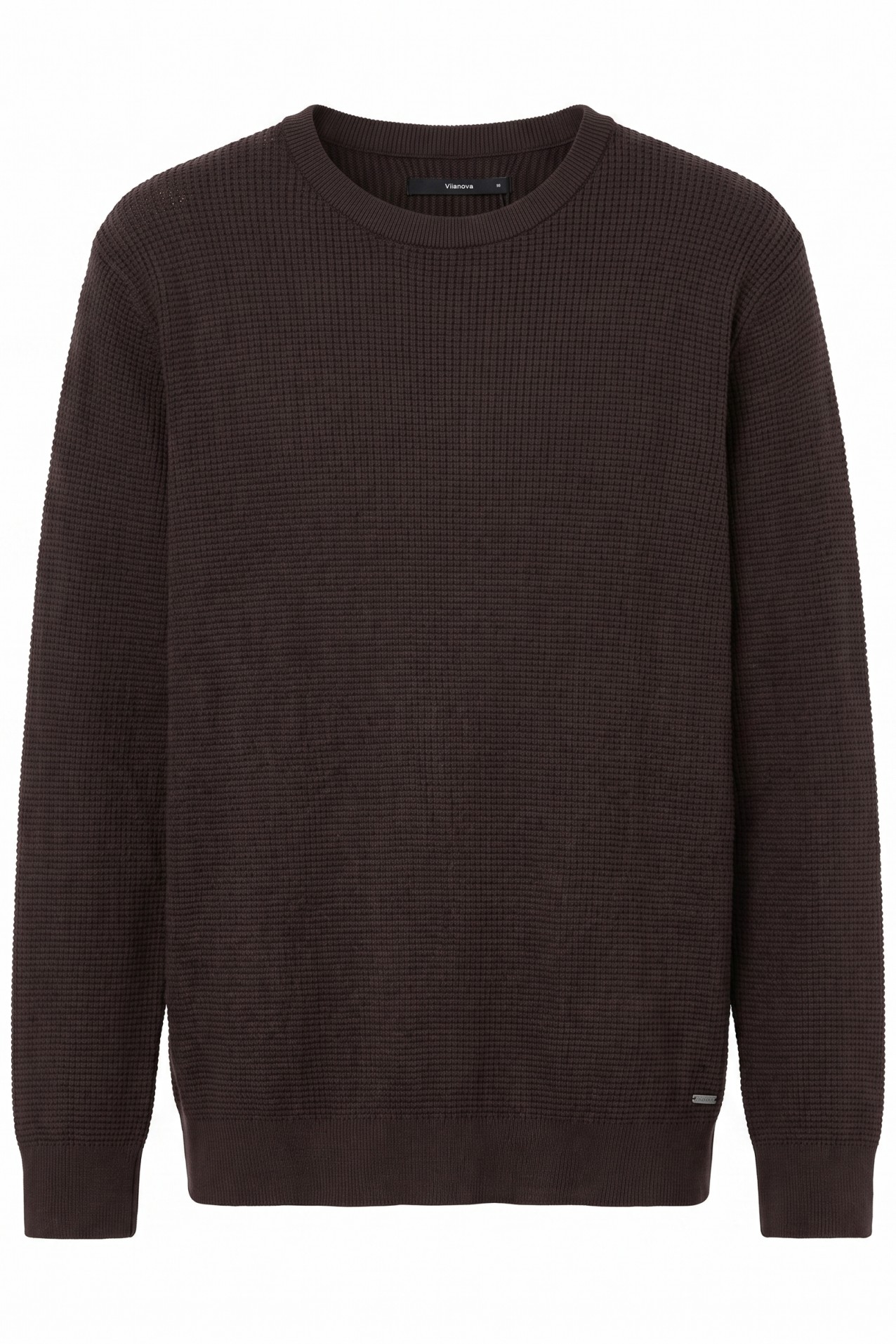 Brown Regular Fit Knit Sweater