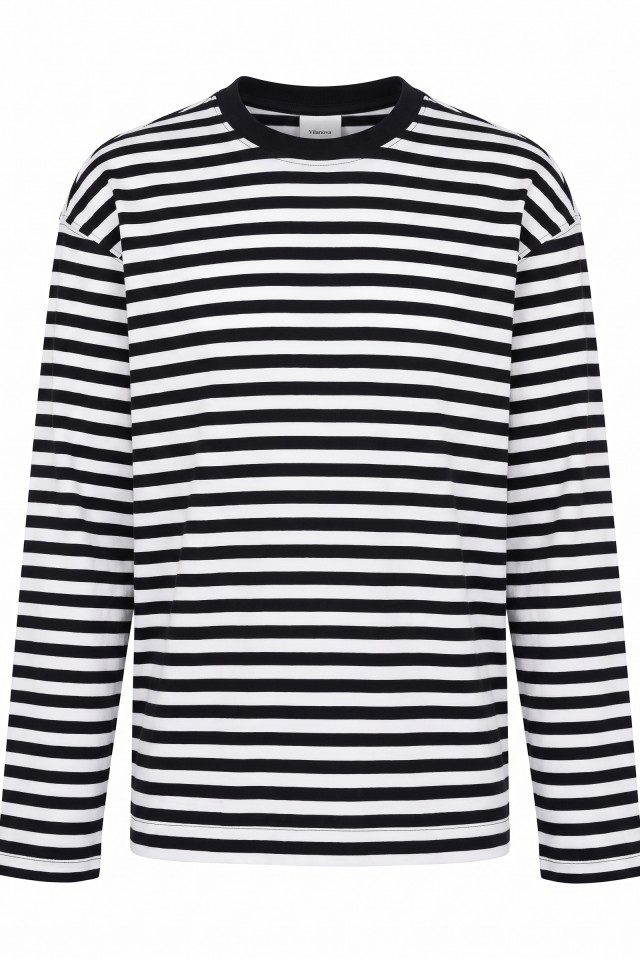 Blue Striped Long Sleeve Tee Blue Striped Long Sleeve Tee