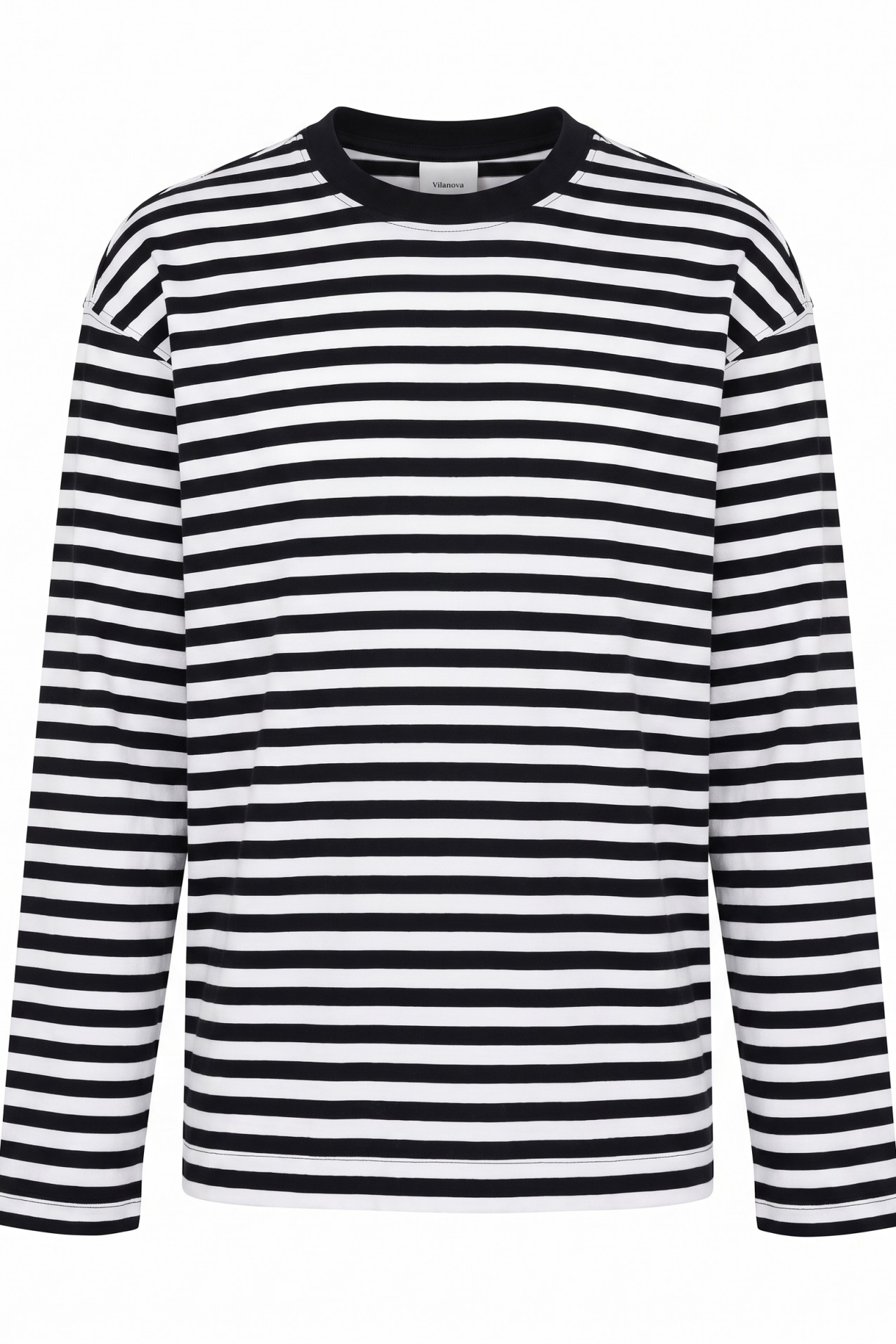 Blue Striped Long Sleeve Tee