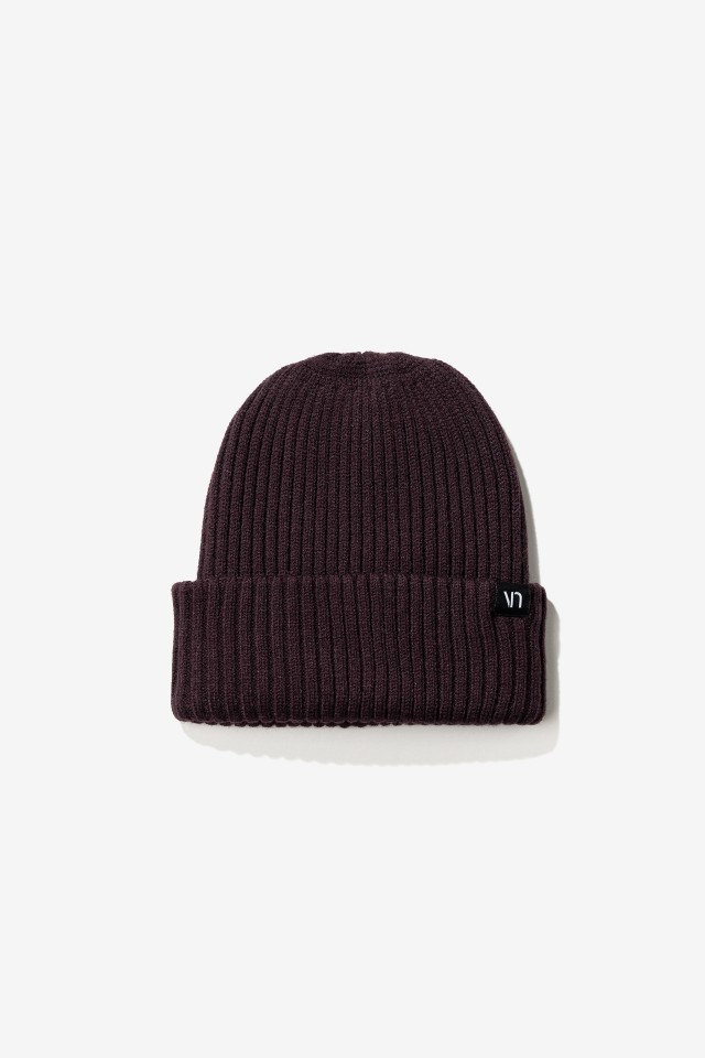 Burgundy Ribbed Beanie