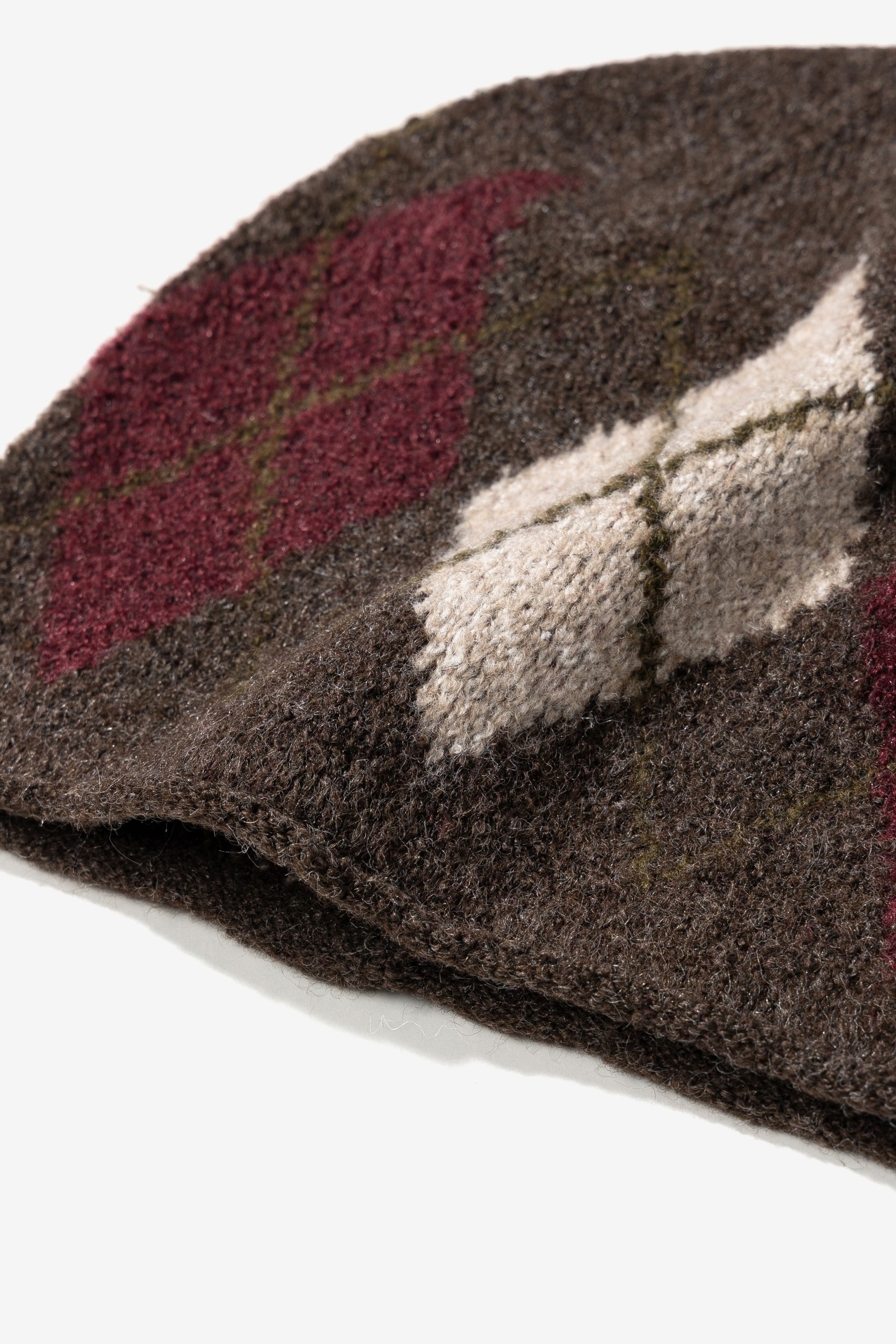 Gorro de punto argyle