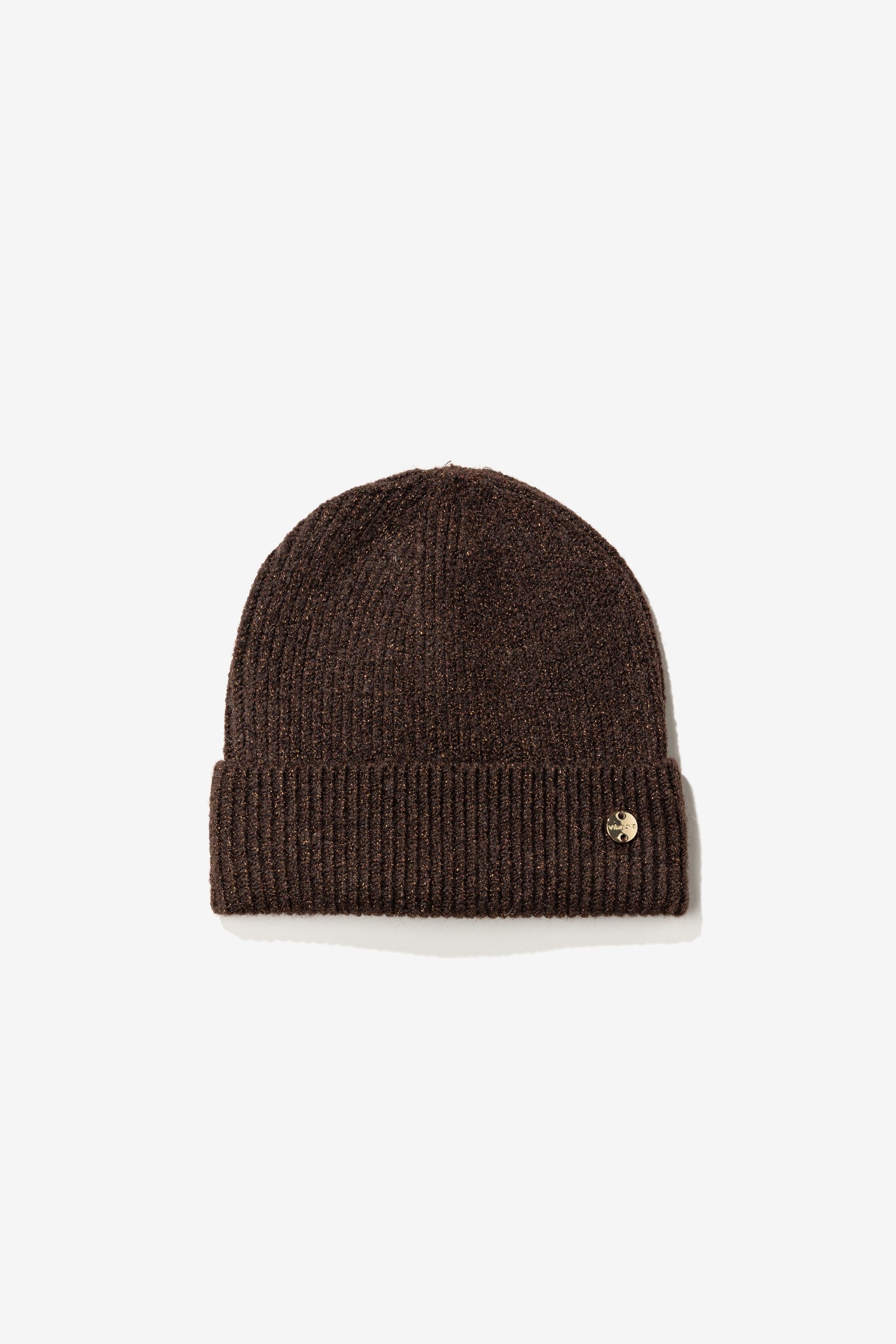 Gorro de punto marrón