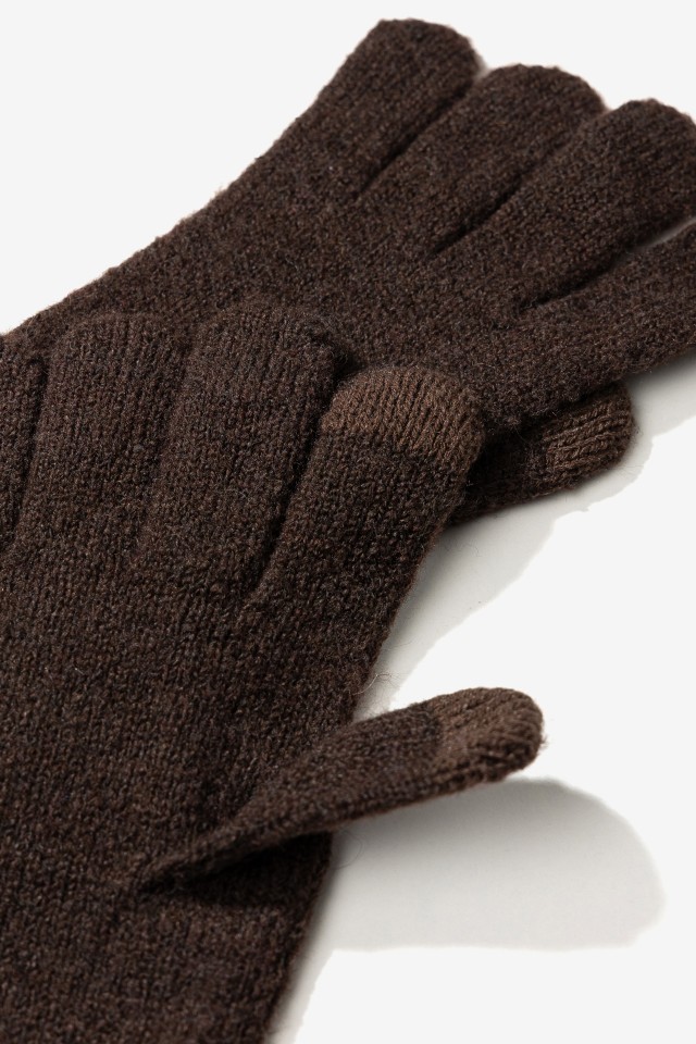 Brown Knit Gloves Brown Knit Gloves