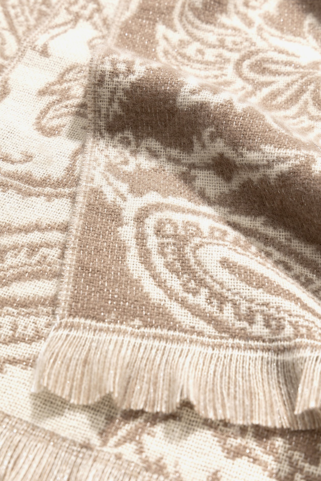 Brown Paisley Scarf
