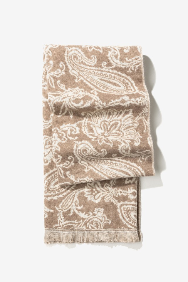 Brown Paisley Scarf