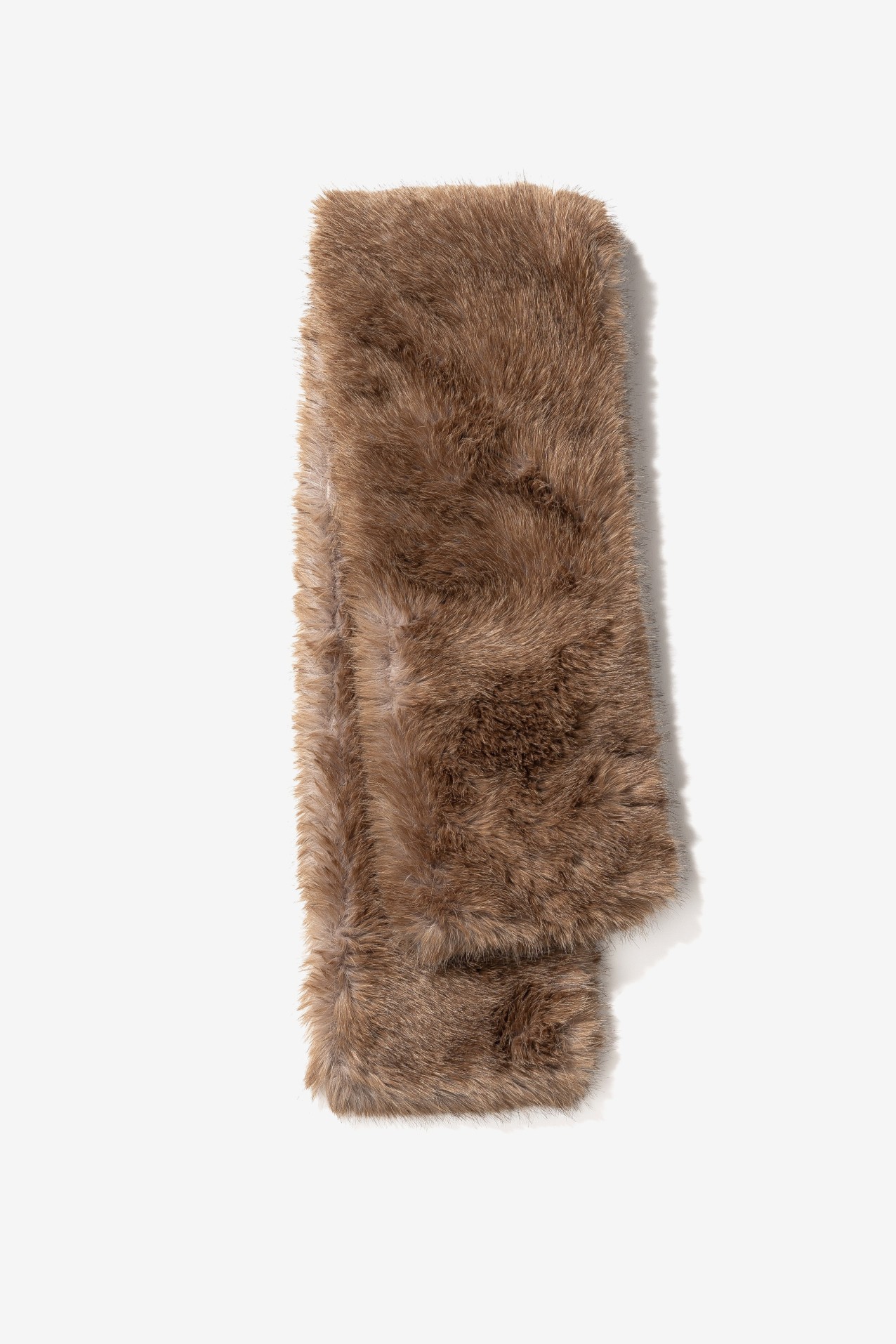 Brown Textured Scarf