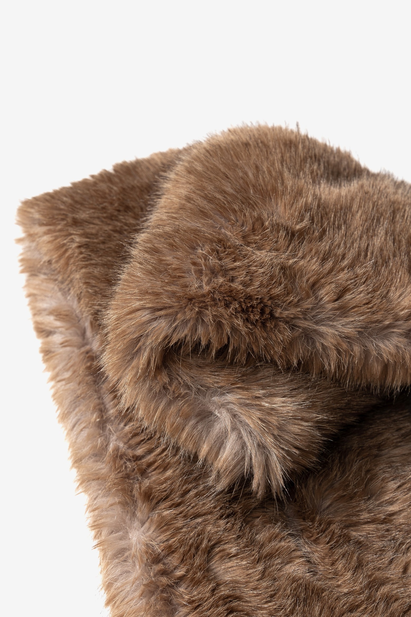 Brown Textured Scarf