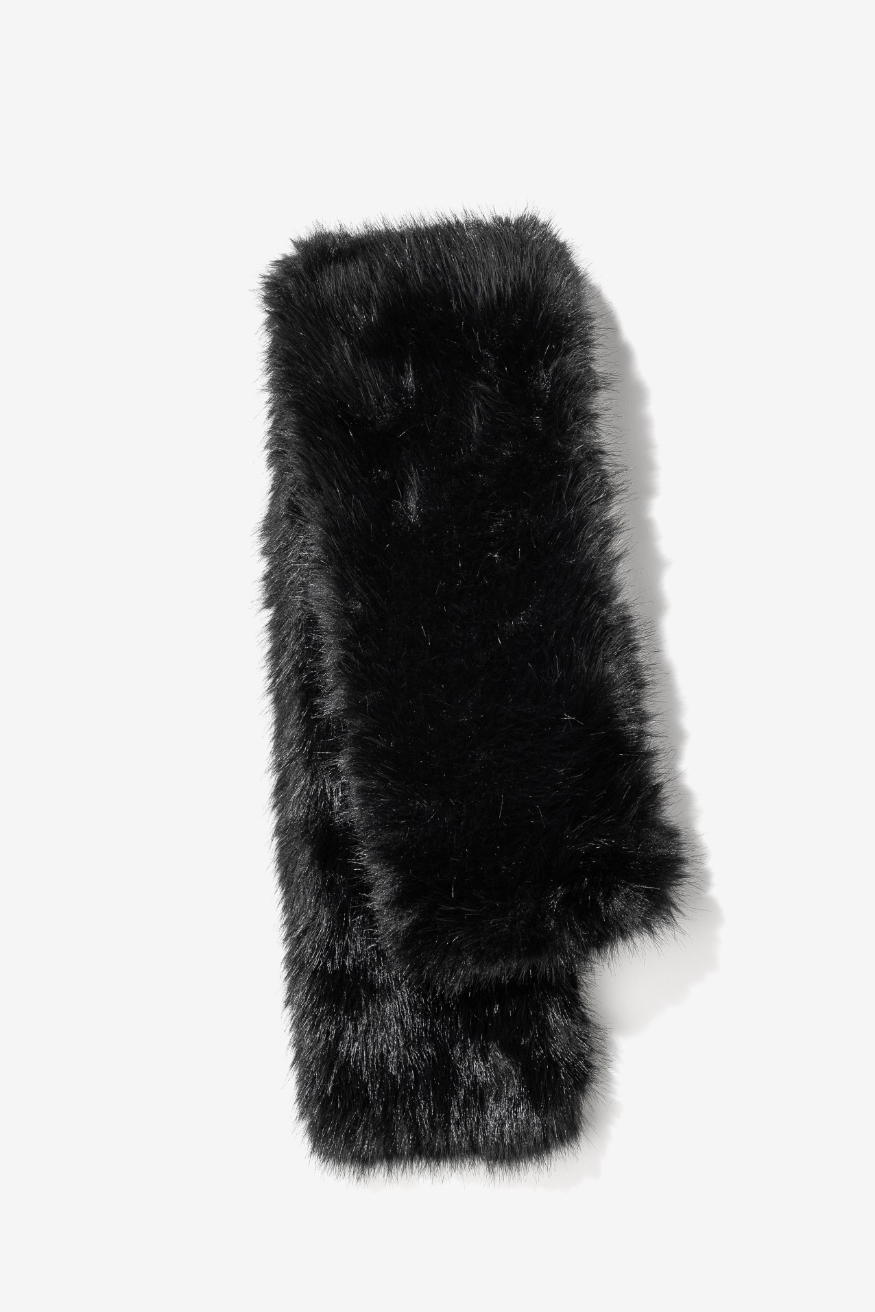Black Long-Pile Scarf