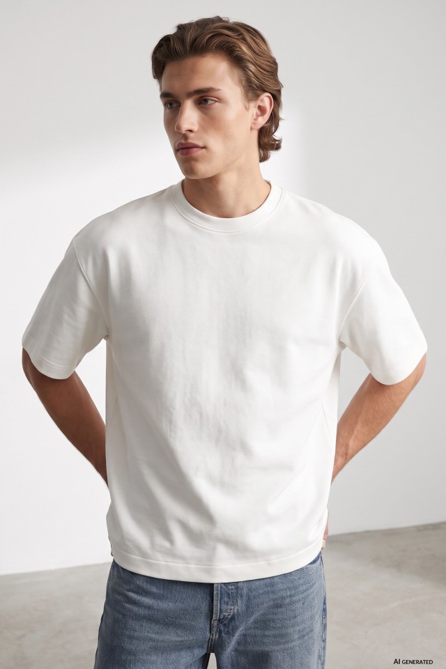 Beige Relaxed Fit T-shirt Beige Relaxed Fit T-shirt