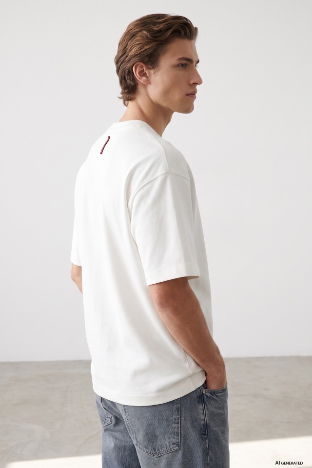 Beige Relaxed Fit T-shirt Beige Relaxed Fit T-shirt