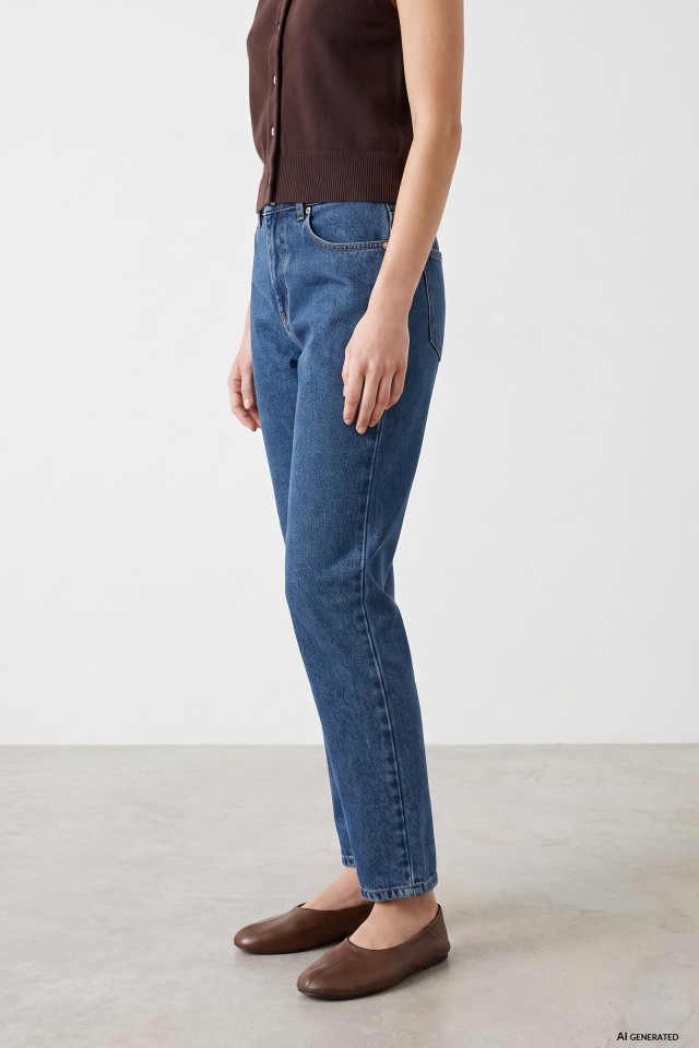 Mom Comfort Blue Jeans Mom Comfort Blue Jeans